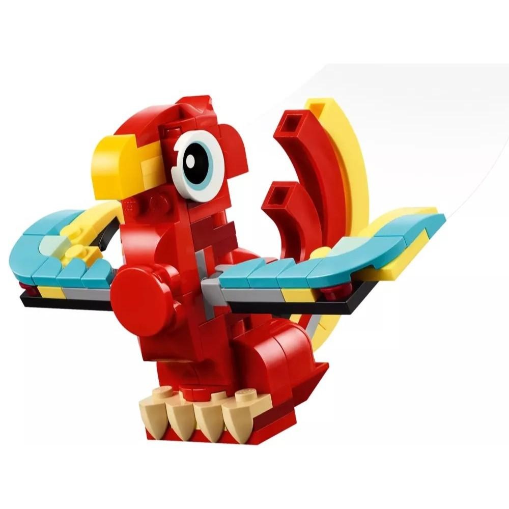 [樂享積木][可刷卡] LEGO 31145 紅龍 創意3合一系列-細節圖6