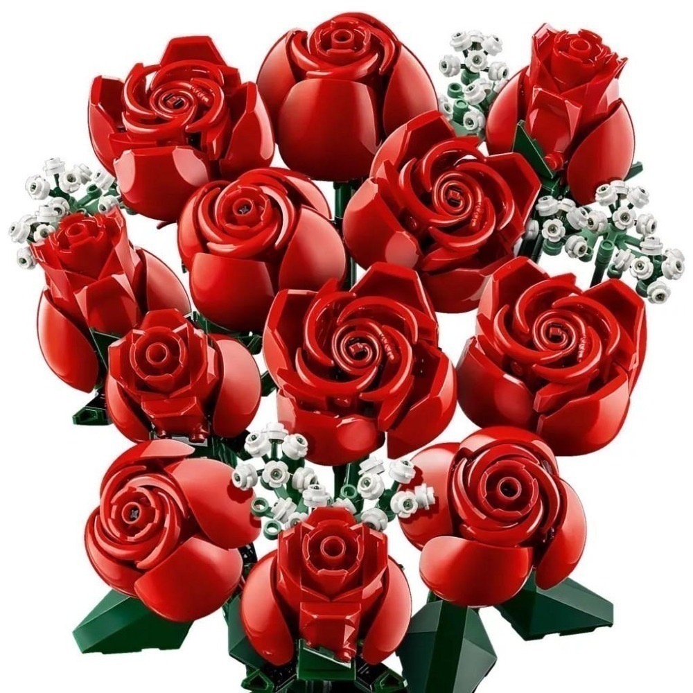 [樂享積木] LEGO 10328 玫瑰花束 ICONS系列-細節圖3