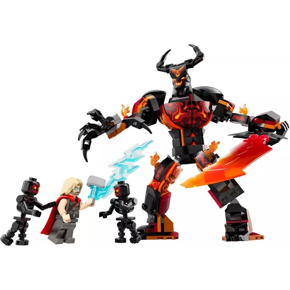 [樂享積木][可刷卡] LEGO 76289 索爾對戰蘇爾特爾建築模型 漫威超級英雄系列-細節圖3