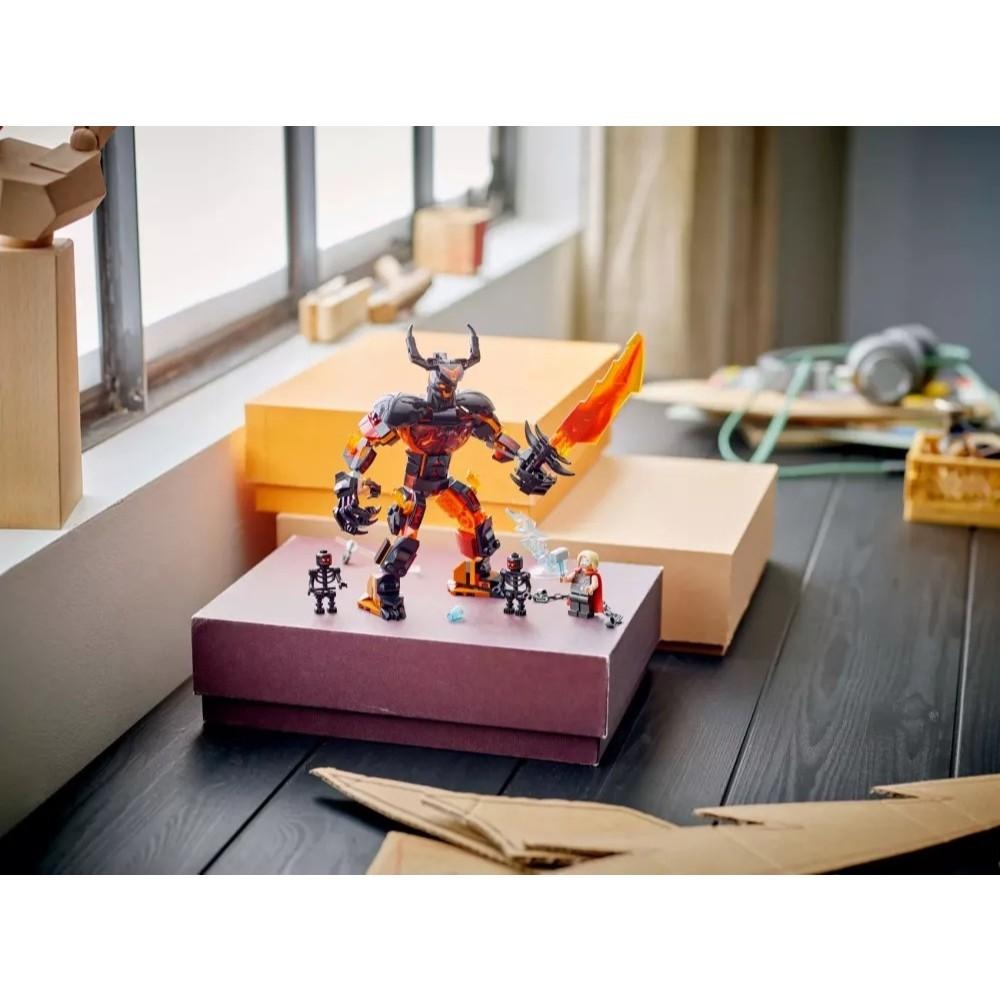[樂享積木][可刷卡] LEGO 76289 索爾對戰蘇爾特爾建築模型 漫威超級英雄系列-細節圖6