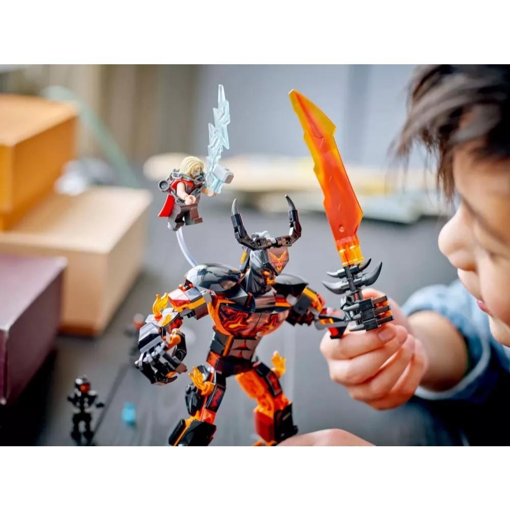 [樂享積木][可刷卡] LEGO 76289 索爾對戰蘇爾特爾建築模型 漫威超級英雄系列-細節圖5