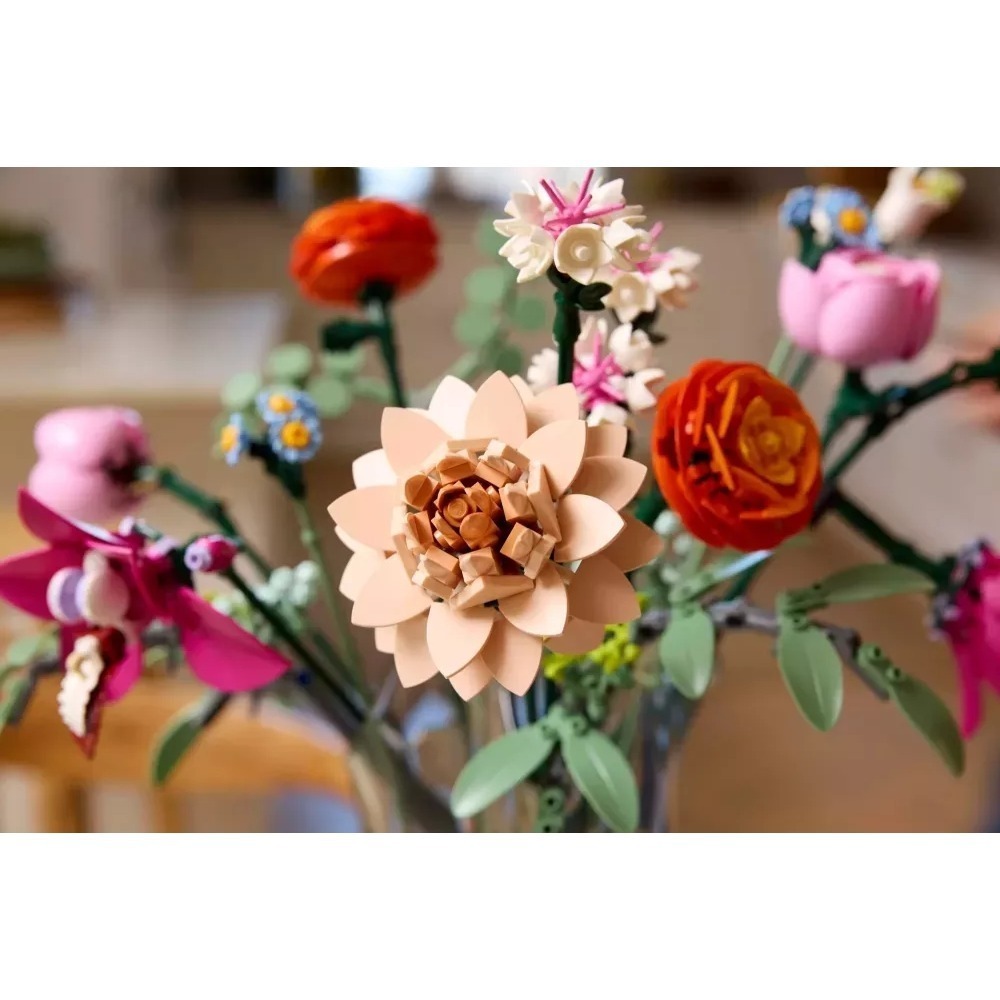 [樂享積木] LEGO 10342 優雅粉紅花束 ICONS系列-細節圖8