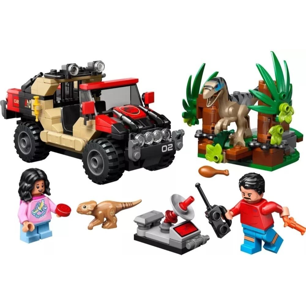 [樂享積木][可刷卡] LEGO 76972 逃離迅猛龍越野大冒險 侏羅紀世界系列-細節圖3