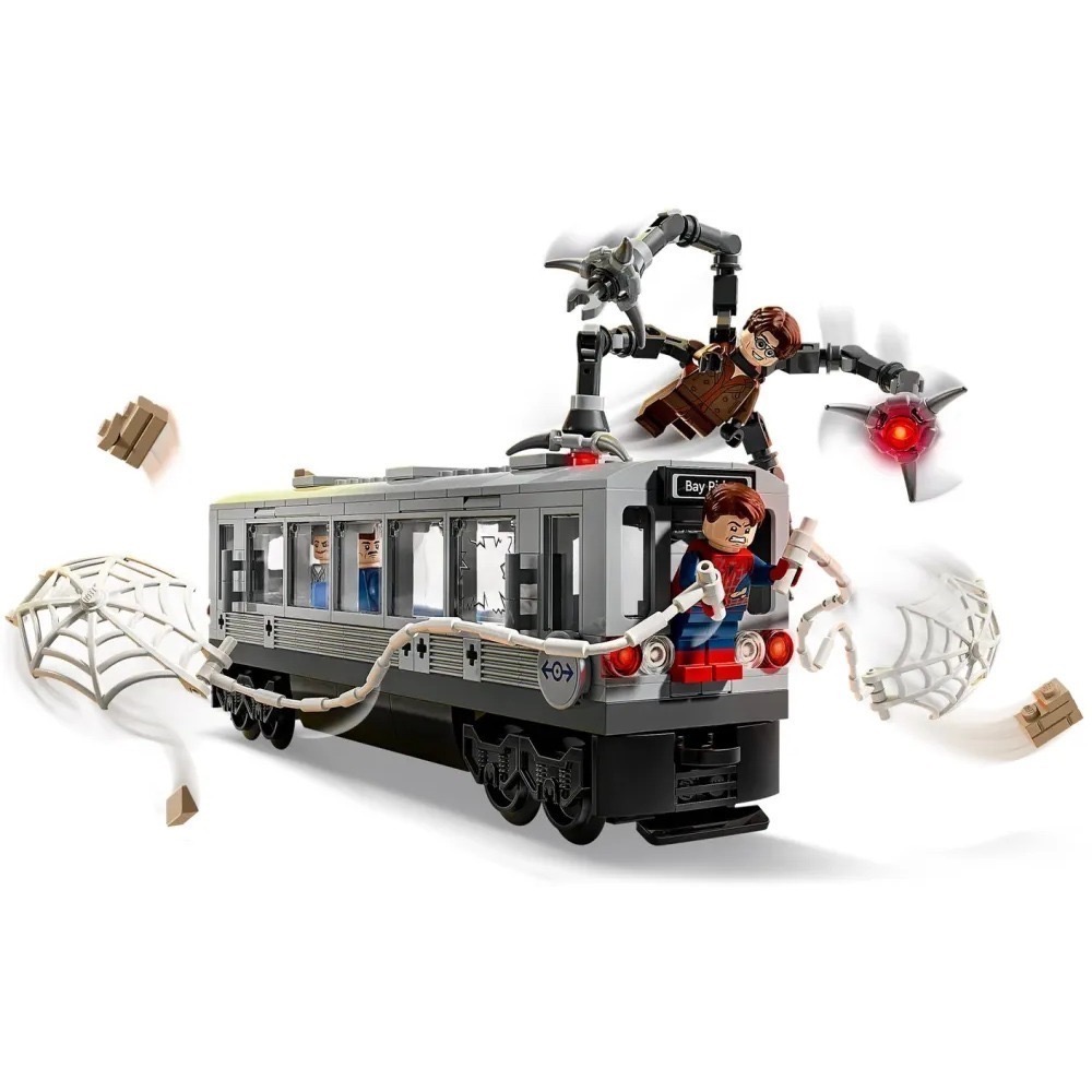 [樂享積木][可刷卡] LEGO 76321 蜘蛛人大戰八爪博士地鐵列車場景 超級英雄系列-細節圖4