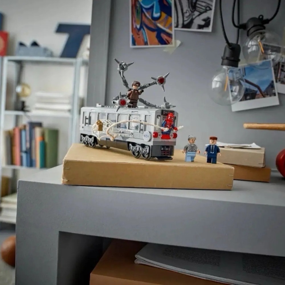 [樂享積木][可刷卡] LEGO 76321 蜘蛛人大戰八爪博士地鐵列車場景 超級英雄系列-細節圖7