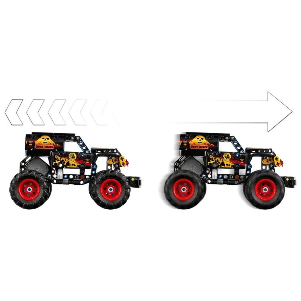 [樂享積木] LEGO 42219 Monster Jam Grave Digger 火與冰 科技系列-細節圖7