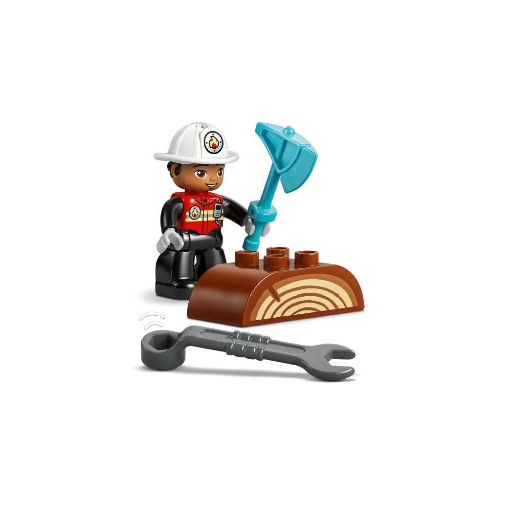 [樂享積木] LEGO 10473 附水管消防車和消防員 得寶系列-細節圖5