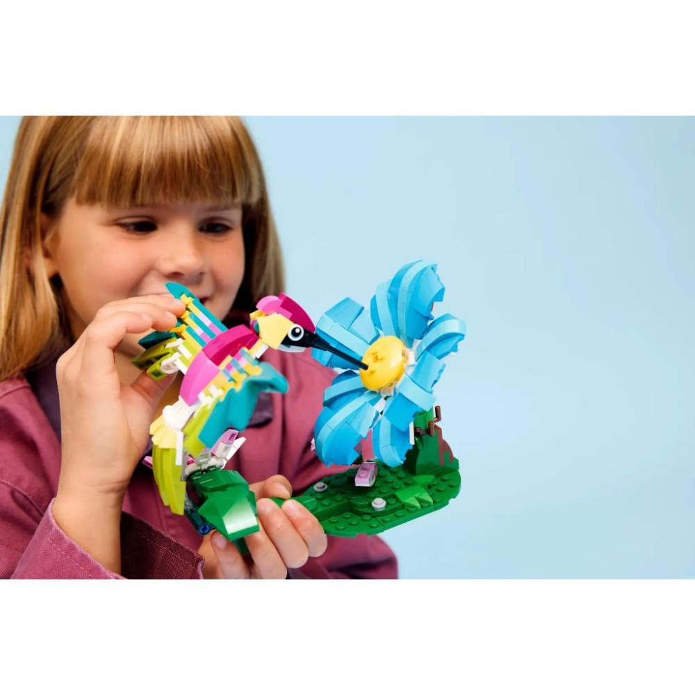 [樂享積木] LEGO 31384 野生動物：多彩蜂鳥 創意3合一系列-細節圖6