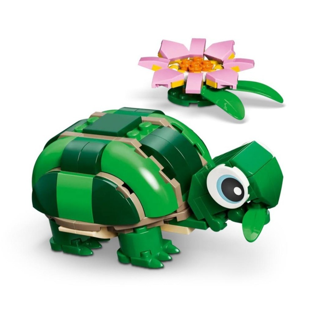 [樂享積木][可刷卡] LEGO 31377 烏龜和睡蓮 創意3合一系列-細節圖6
