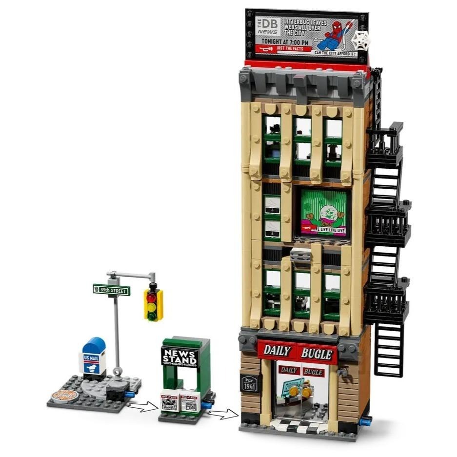 [樂享積木][可刷卡] LEGO 76342 蜘蛛人大戰神秘法師：號角日報 超級英雄系列-細節圖4
