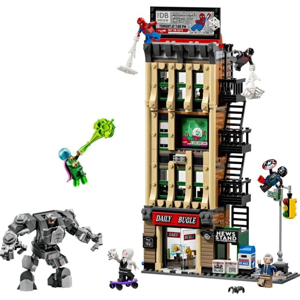 [樂享積木][可刷卡] LEGO 76342 蜘蛛人大戰神秘法師：號角日報 超級英雄系列-細節圖3