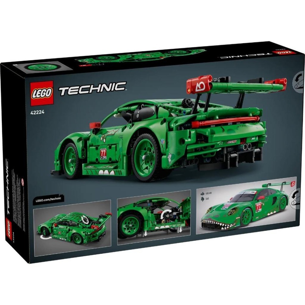[樂享積木][可刷卡] LEGO 42224 Porsche 911 GT3 R Racing 賽車 科技系列-細節圖2