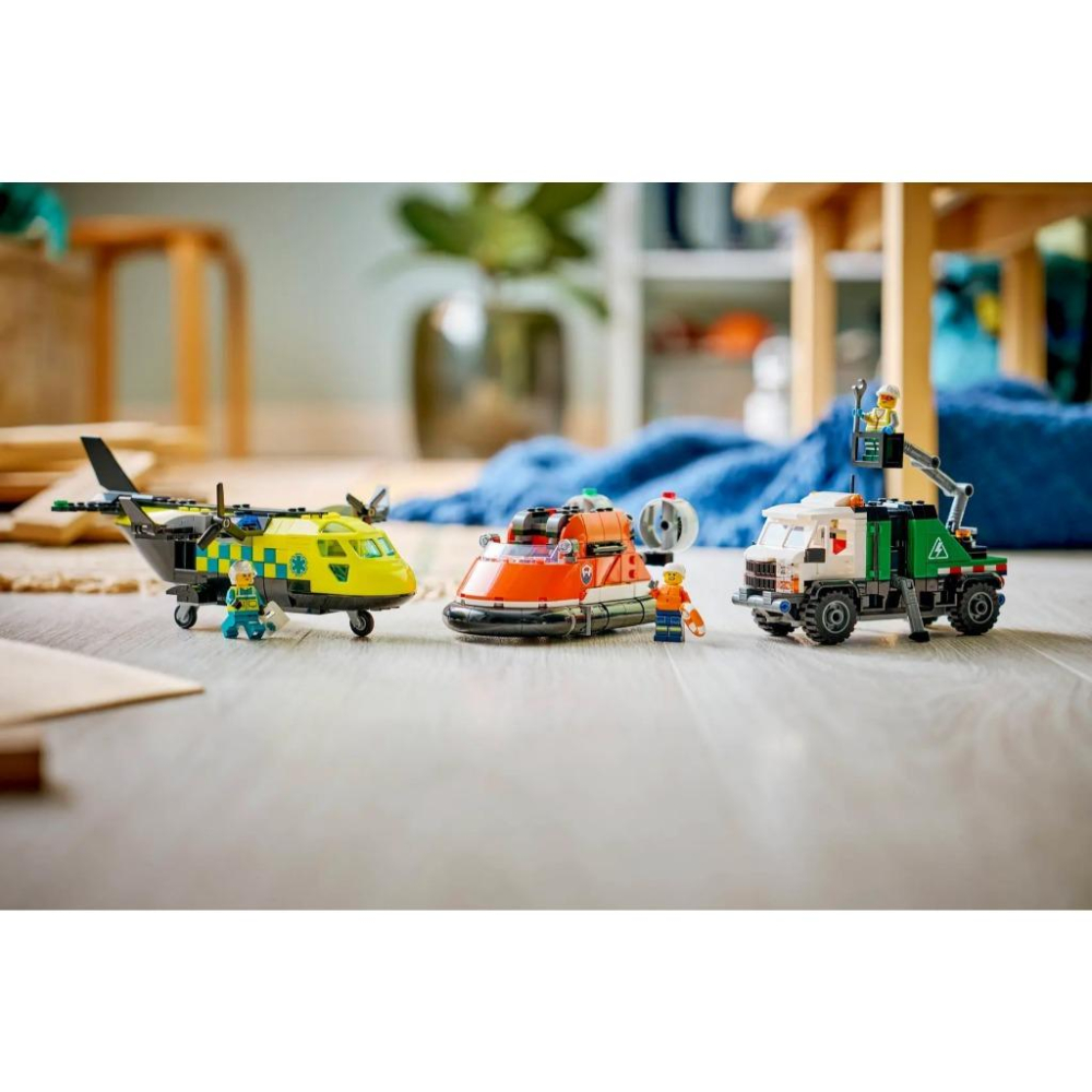 [樂享積木][可刷卡] LEGO 60505 飛機、作業車和氣墊船混搭套裝 城市系列-細節圖9