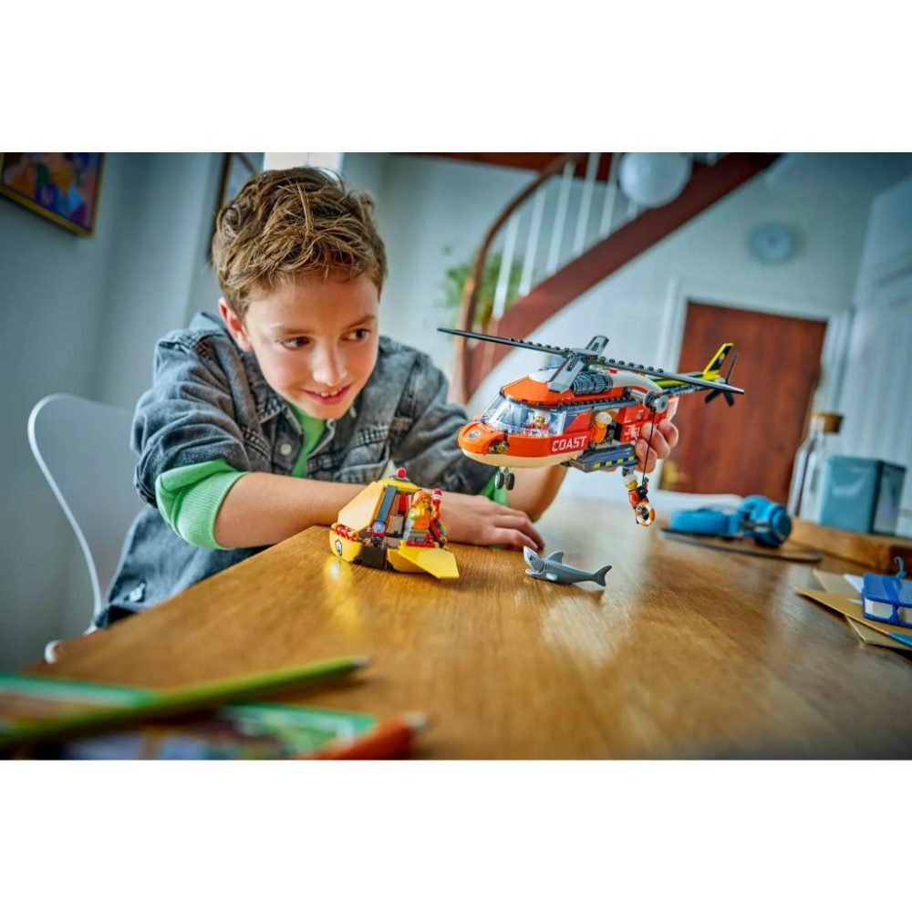 [樂享積木] LEGO 60503 海岸巡防隊直升機 城市系列-細節圖8