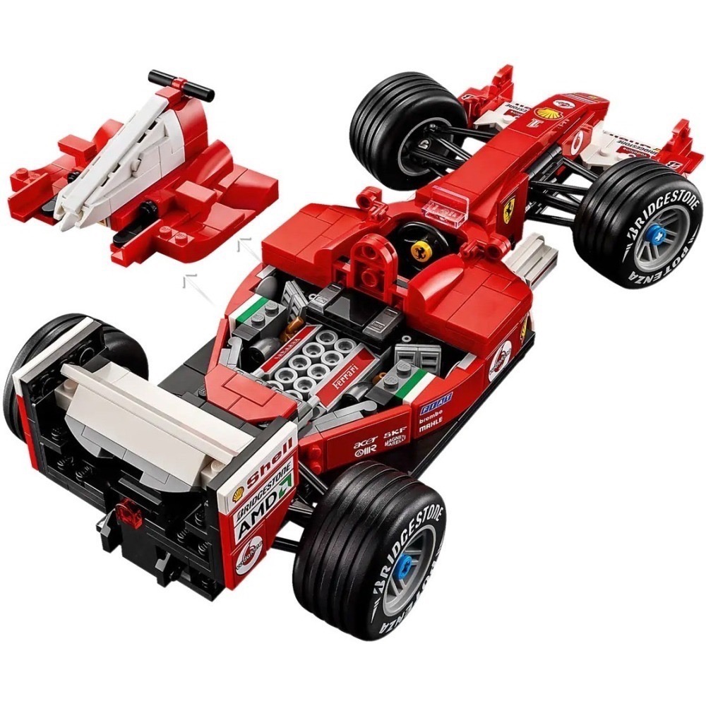 [樂享積木][可刷卡] LEGO 11375 Ferrari F2004 和 Michael  ICONS系列-細節圖6