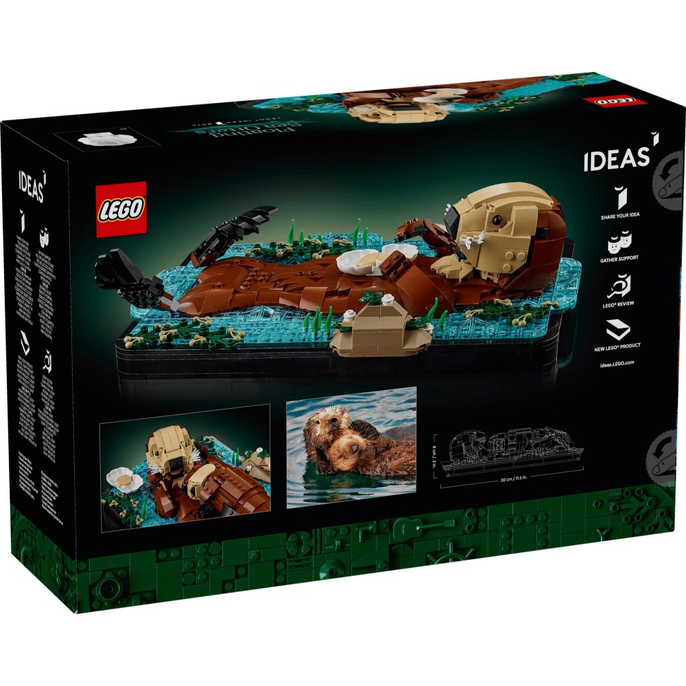 [樂享積木] LEGO 21366 漂浮海獺 IDEAS系列-細節圖2