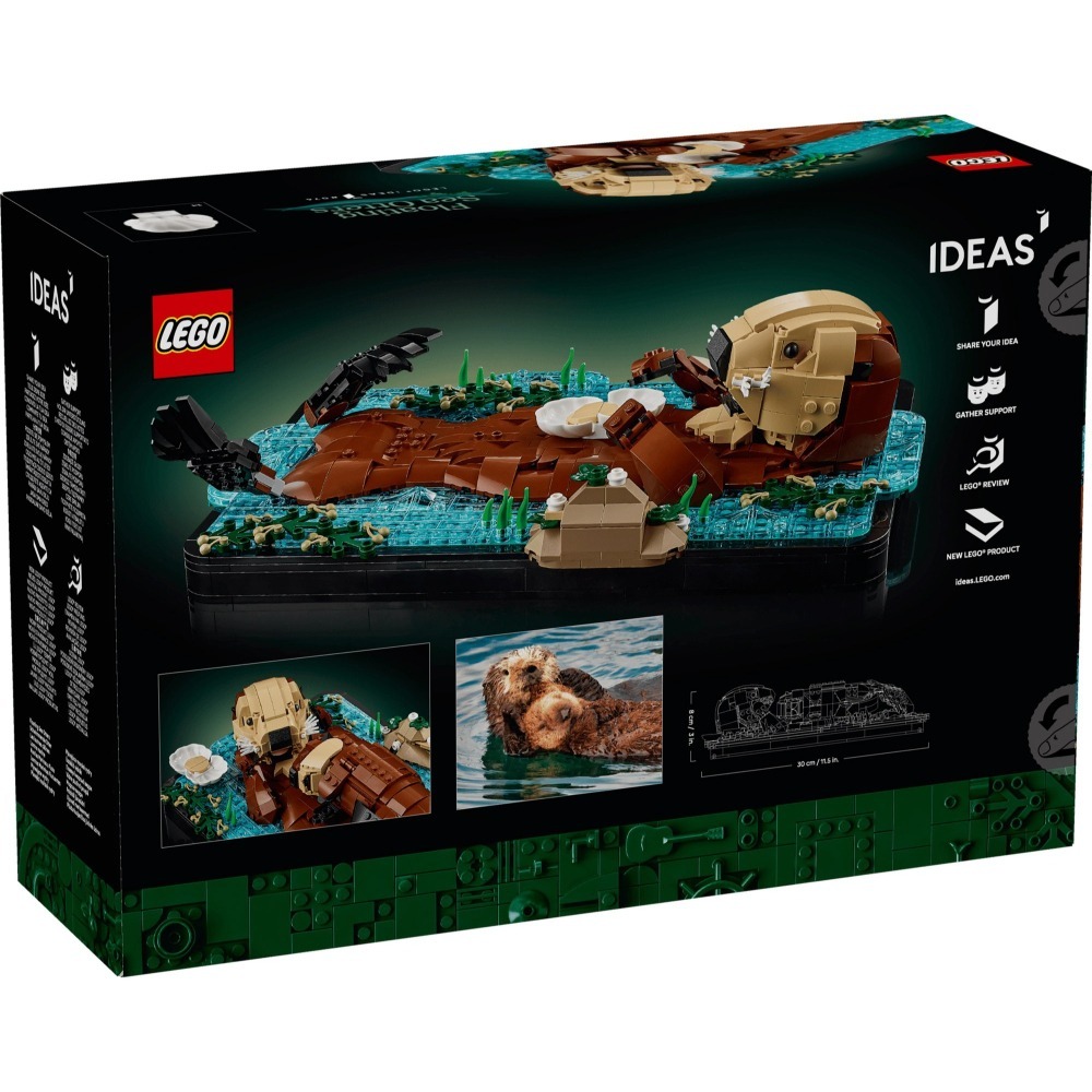 [樂享積木][可刷卡] LEGO 21366 漂浮海獺 IDEAS系列-細節圖2
