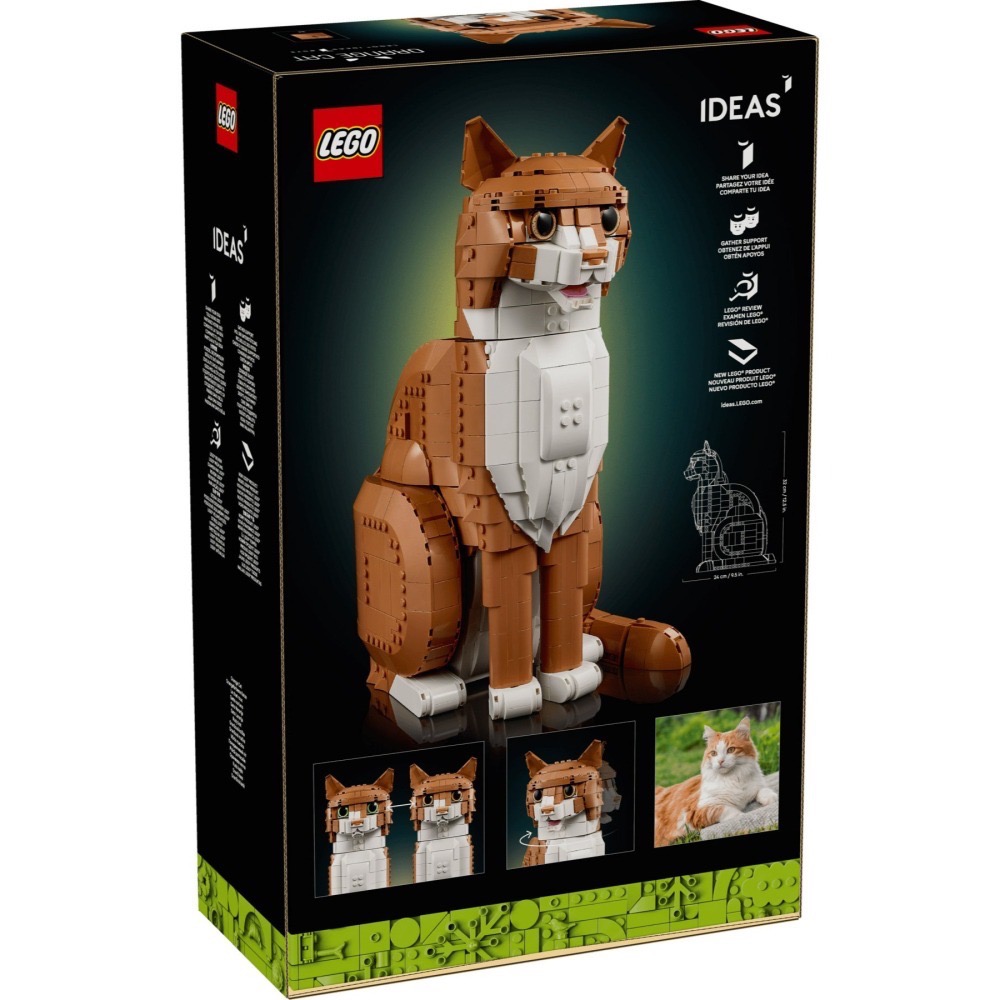 [樂享積木][可刷卡] LEGO 21376 橘貓 IDEAS系列-細節圖2