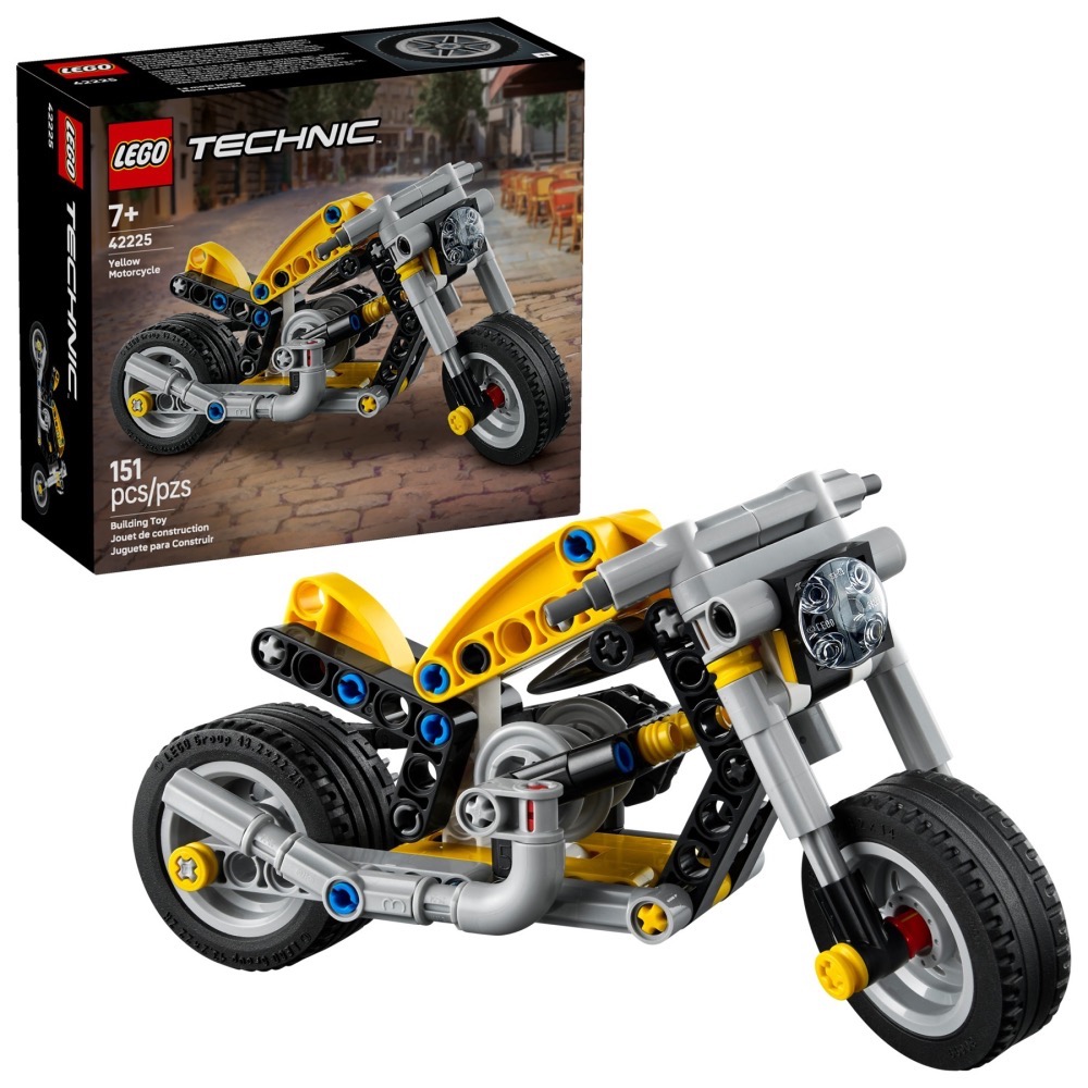 [樂享積木][可刷卡] LEGO 42225 黃色摩托車 科技系列-細節圖2