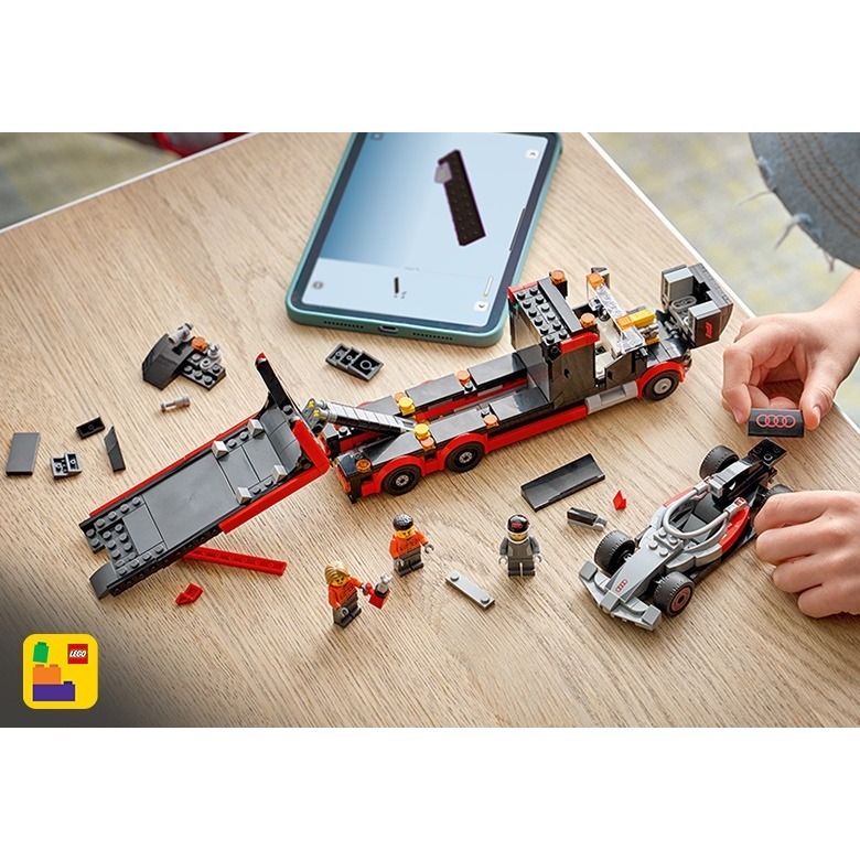 [樂享積木] LEGO 60493 F1R 展示用卡車與 Audi F1R 賽車 城市系列-細節圖9