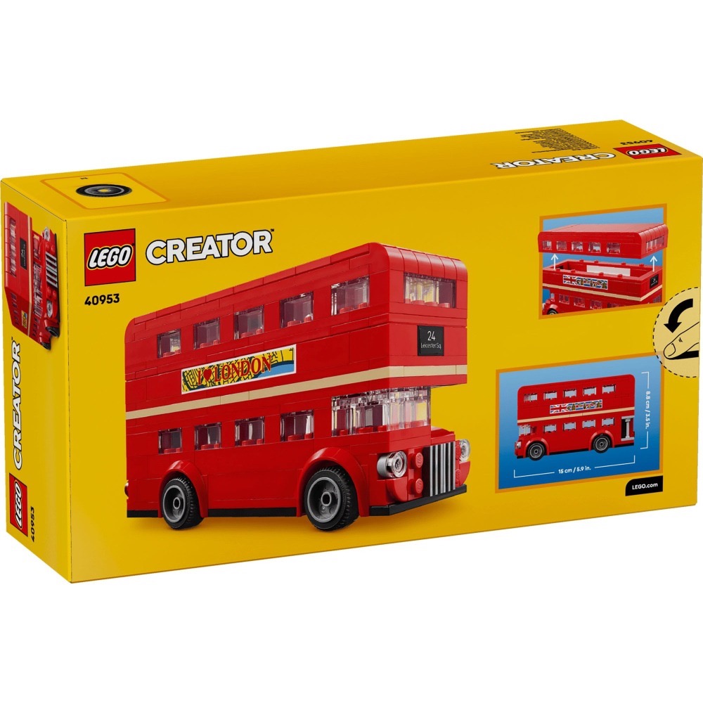 [樂享積木][可刷卡] LEGO 40953 倫敦巴士 Creator-細節圖2