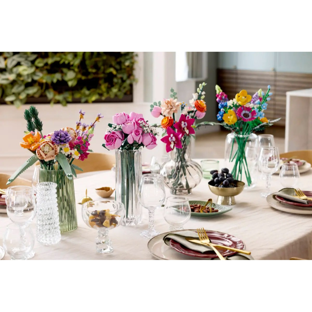 [樂享積木] LEGO 10374 粉紅玫瑰花束 ICONS 系列-細節圖9