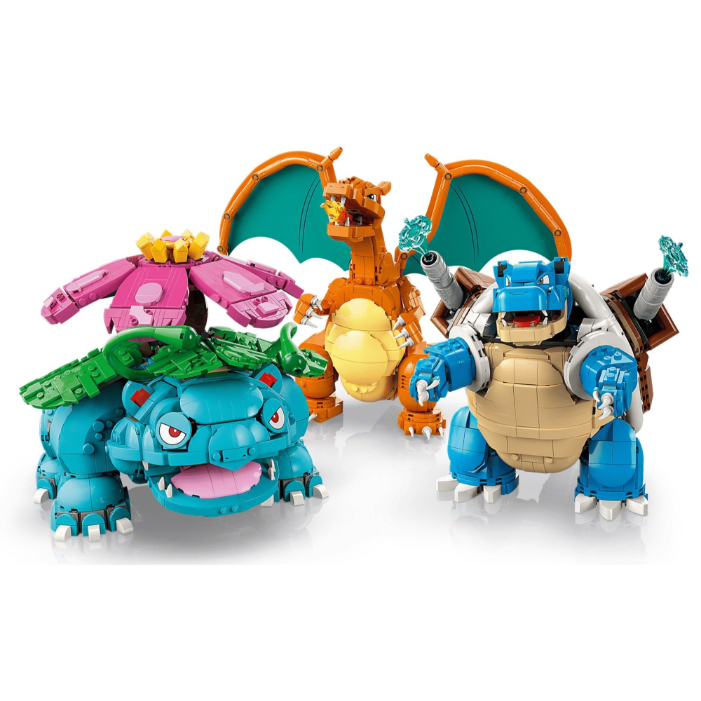 [樂享積木] LEGO 72153 御三家「妙蛙花、噴火龍和水箭龜」寶可夢系列-細節圖4