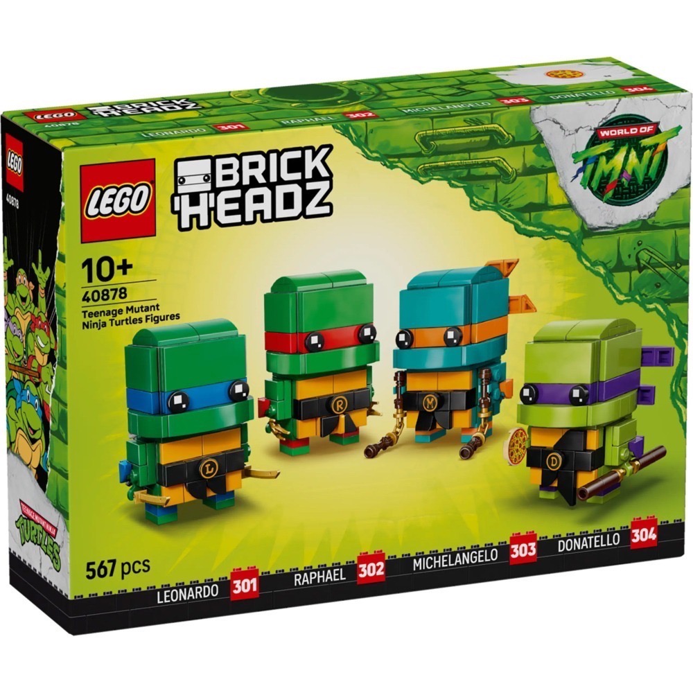 [樂享積木][可刷卡] LEGO 40878 忍者龜玩偶 BrickHeadz系列