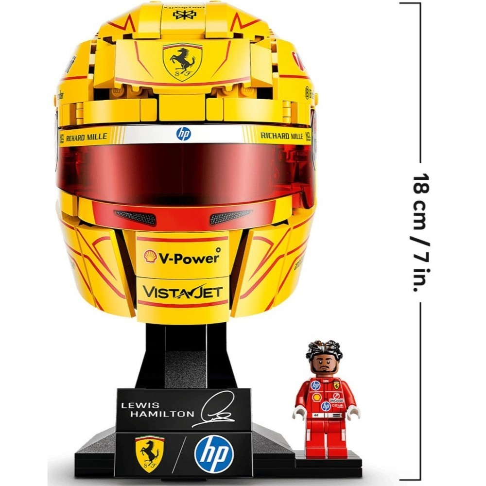 [樂享積木][可刷卡] LEGO 43014 查爾斯·勒克萊爾  / 43022 路易斯·漢米爾頓 頭盔-細節圖9