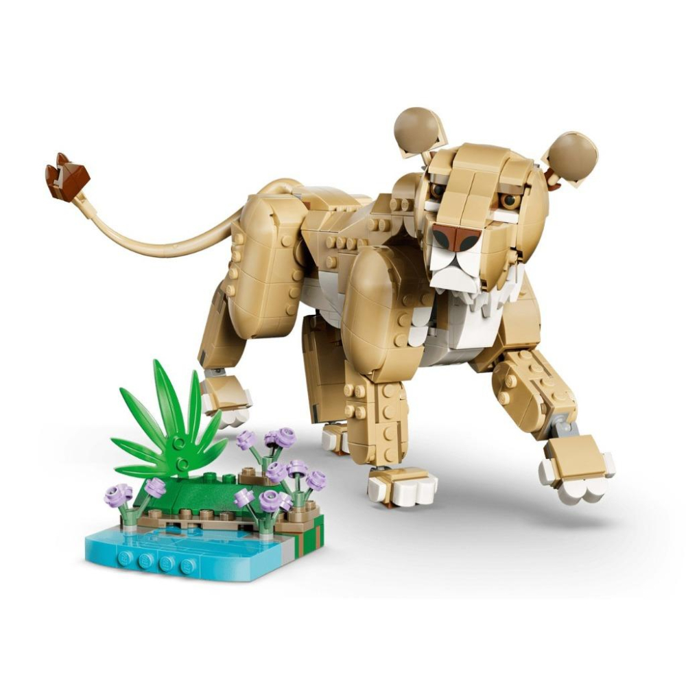 [樂享積木][可刷卡] LEGO 31386 野生動物：威風獅子 創意百變三合一系列-細節圖5