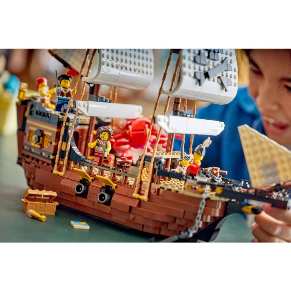 [樂享積木][可刷卡] LEGO 31387 經典海盜船 創意百變三合一系列-細節圖8