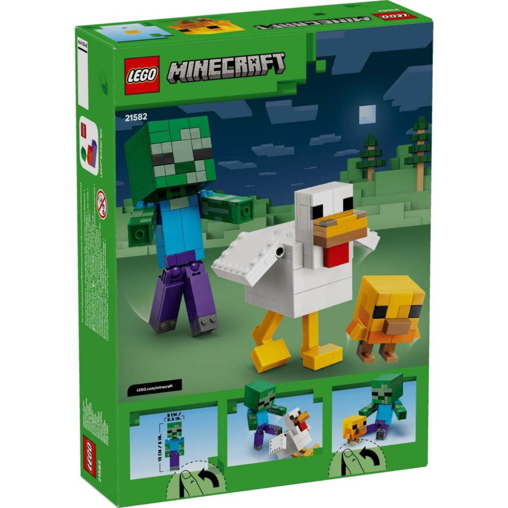 [樂享積木][可刷卡] LEGO 21582 雞騎士 Minecraft系列-細節圖2