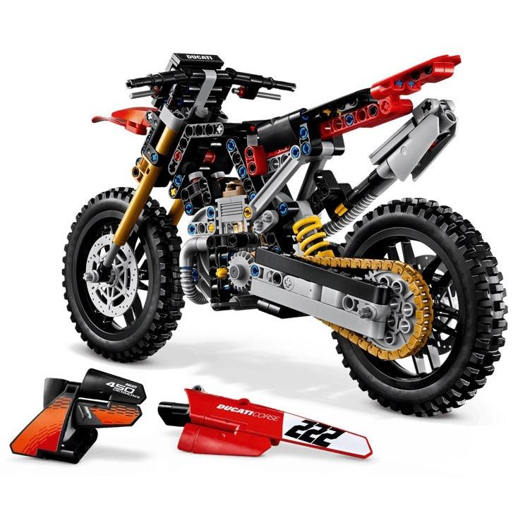 [樂享積木][可刷卡] LEGO 42238 Ducati Desmo450 MX Factory 摩托車 科技系列-細節圖5
