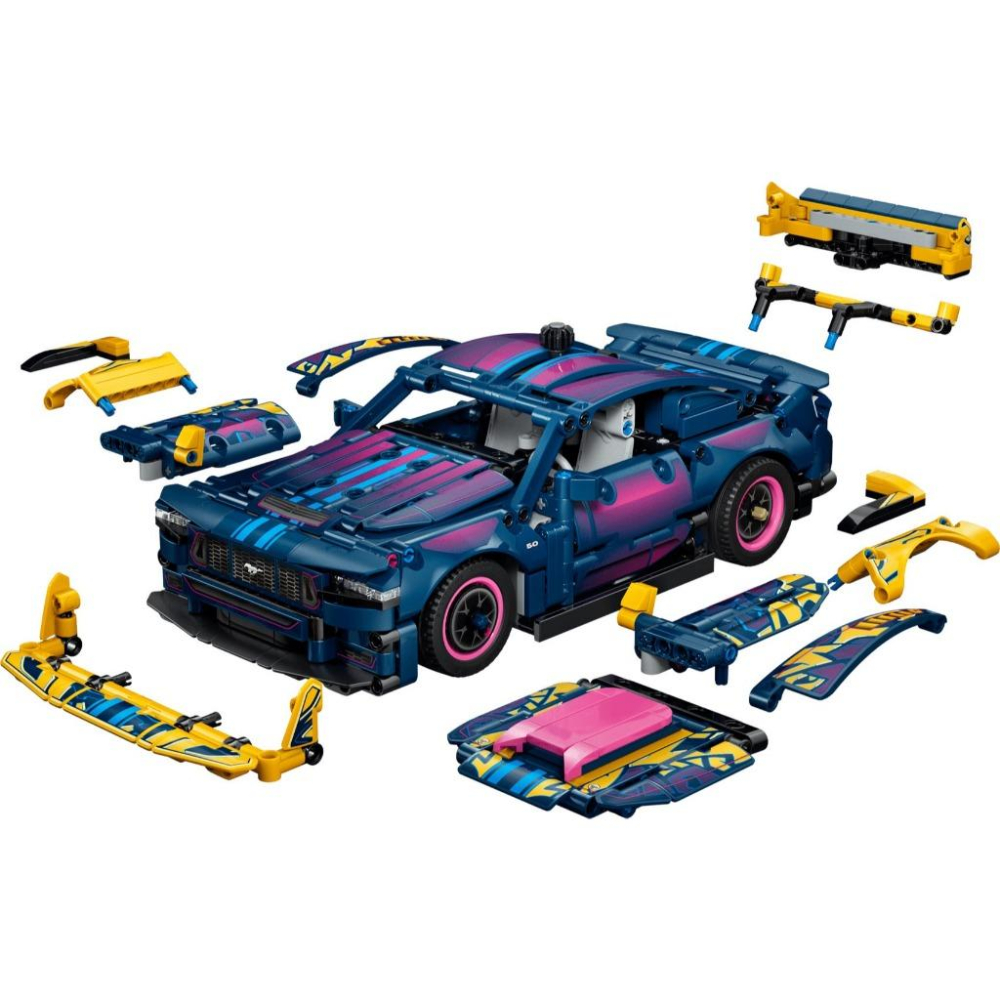 [樂享積木][可刷卡] LEGO 42236 客製化改裝廠 Ford Mustang GT 汽車 科技系列-細節圖3