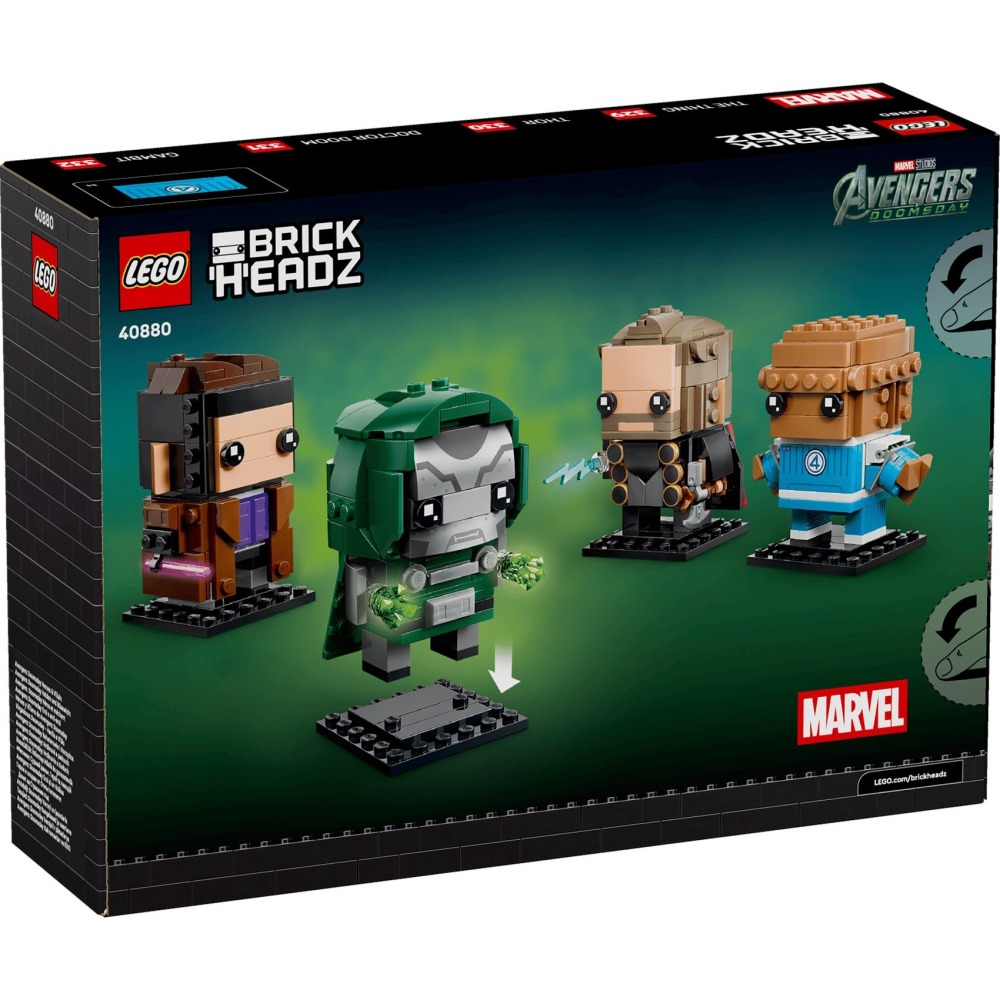 [樂享積木][可刷卡] LEGO 40880《復仇者聯盟：末日崛起》英雄和惡棍 超級英雄系列-細節圖2