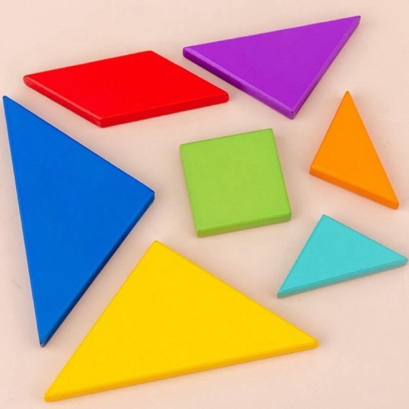 啟蒙七巧板 磁力七巧板 腦力開發玩具 七巧拼 形狀想像教具 益智七巧板 木製拼圖 益智拼圖書 幼稚園教具 蒙氏早教-細節圖6