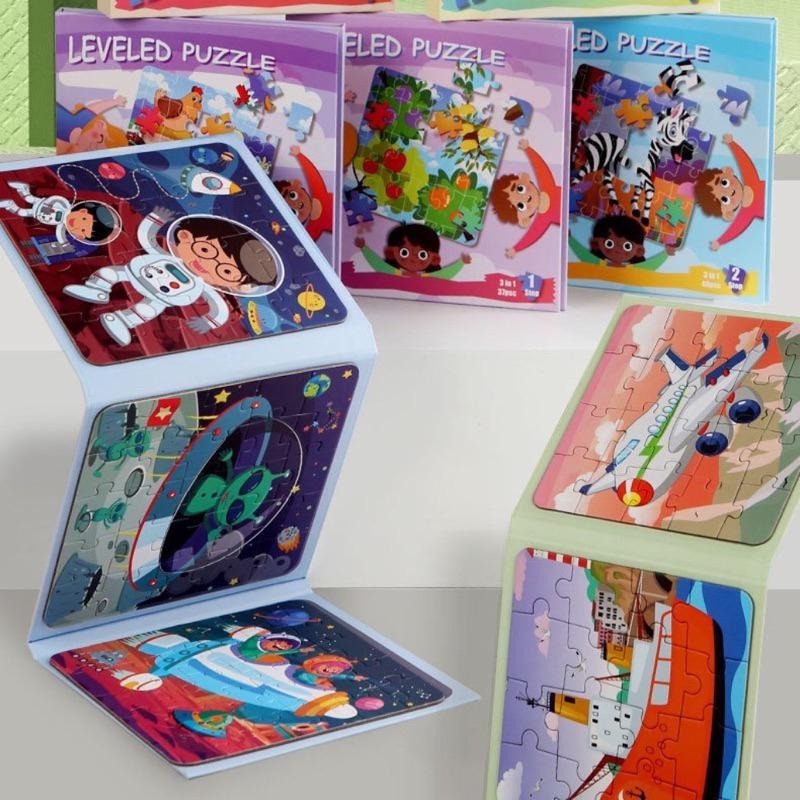 折疊拼圖書 磁性拼圖書 兒童拼圖書 幼兒拼圖 磁鐵拼圖 益智拼圖本 磁力拼圖 卡通拼圖 交通 動物拼圖-細節圖2