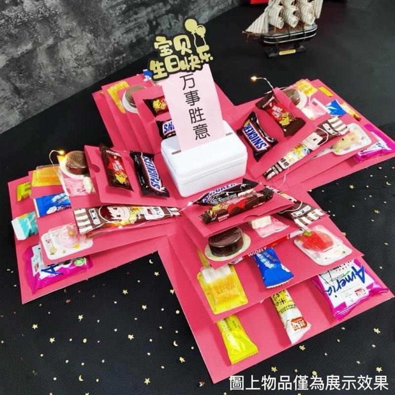 驚喜生日禮盒  生日文案盒 創意多層禮盒 朋友生日 情侶禮盒 爆炸禮品盒 氣氛道具  網紅爆款 精緻禮盒 慶生禮盒-細節圖8