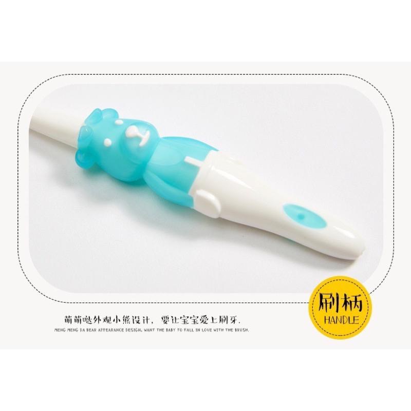 🪥 小熊牙刷 🪥  軟毛牙刷 盒裝牙刷 短柄牙刷 矽膠牙刷 可愛牙刷-細節圖7
