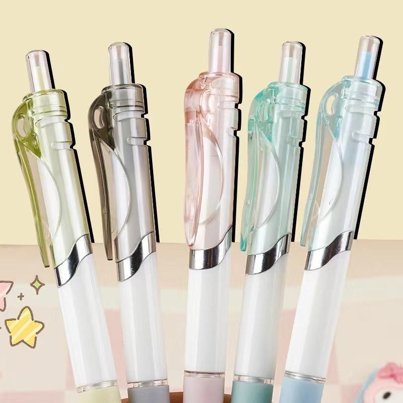 ✅ 雲朵ST筆 📝 小清新ST筆 按壓筆 莫蘭迪自動筆 刷題筆  果凍色  ins 可愛 奶油色筆 棉花糖筆 馬卡龍-細節圖9