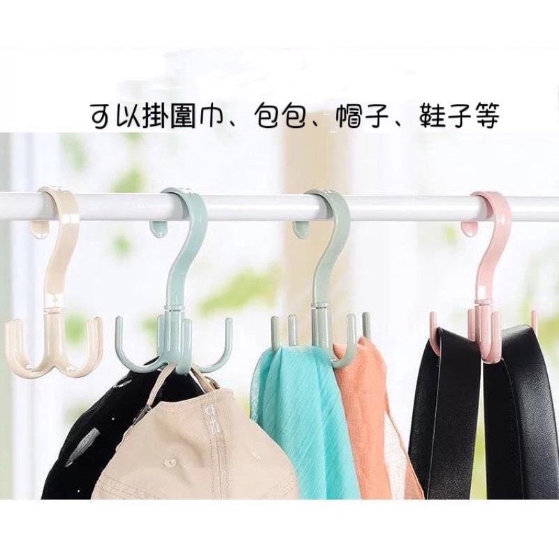 ⏰12H發貨💯免運🤗 旋轉四爪掛勾 圍巾挂鈎 衣帽挂鈎 免釘掛勾 涼鞋掛勾 包包掛勾 包包收納 衣櫃收納挂架-細節圖5