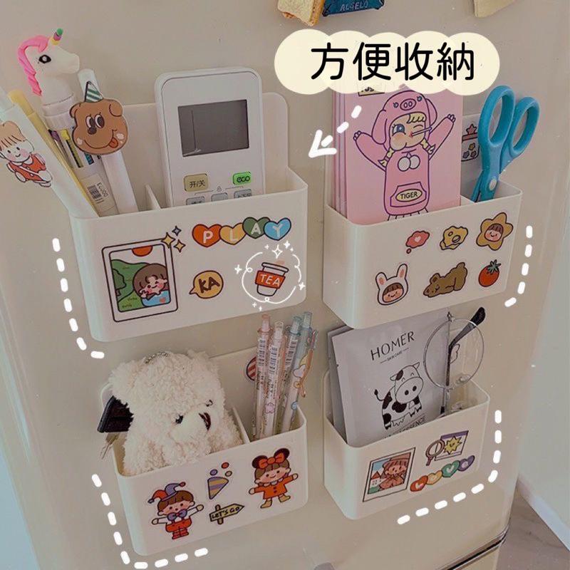 磁吸筆筒 白板筆磁吸筆筒 冰箱磁吸盒 文具盒 雙格收納盒-細節圖4