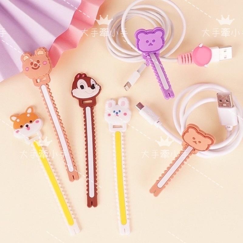 ⏰12H出貨🤗 多用途集線器 數據線集線器 卡通集線器 可愛集線器 充電線集線器 耳機集線器 理線器 收納理線器-細節圖2