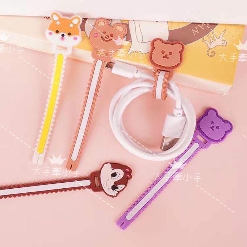 ⏰12H出貨🤗 多用途集線器 數據線集線器 卡通集線器 可愛集線器 充電線集線器 耳機集線器 理線器 收納理線器-細節圖4