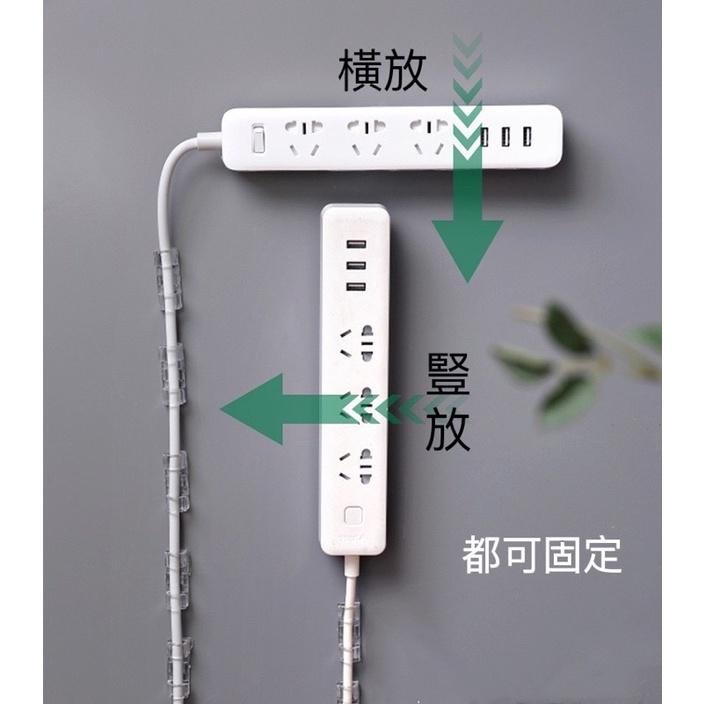 🔜 延長線固定座 字母釦固定器 可移動排插固定器 遙控器固定座 排插固定 插片式固定器 路由器固定器-細節圖3