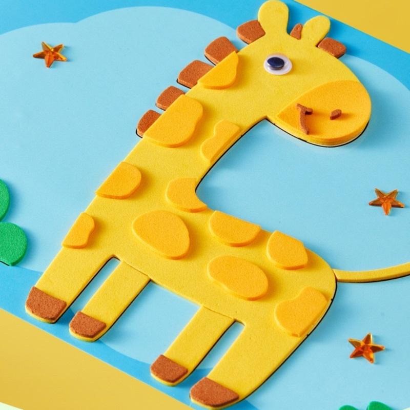 💯現貨供應🌈 DIY立體貼畫 EVA帶鑽貼畫 DIY貼畫 EVA立體貼畫 鑽石貼畫 手工帶鑽貼畫 海綿貼畫 獎勵-細節圖7