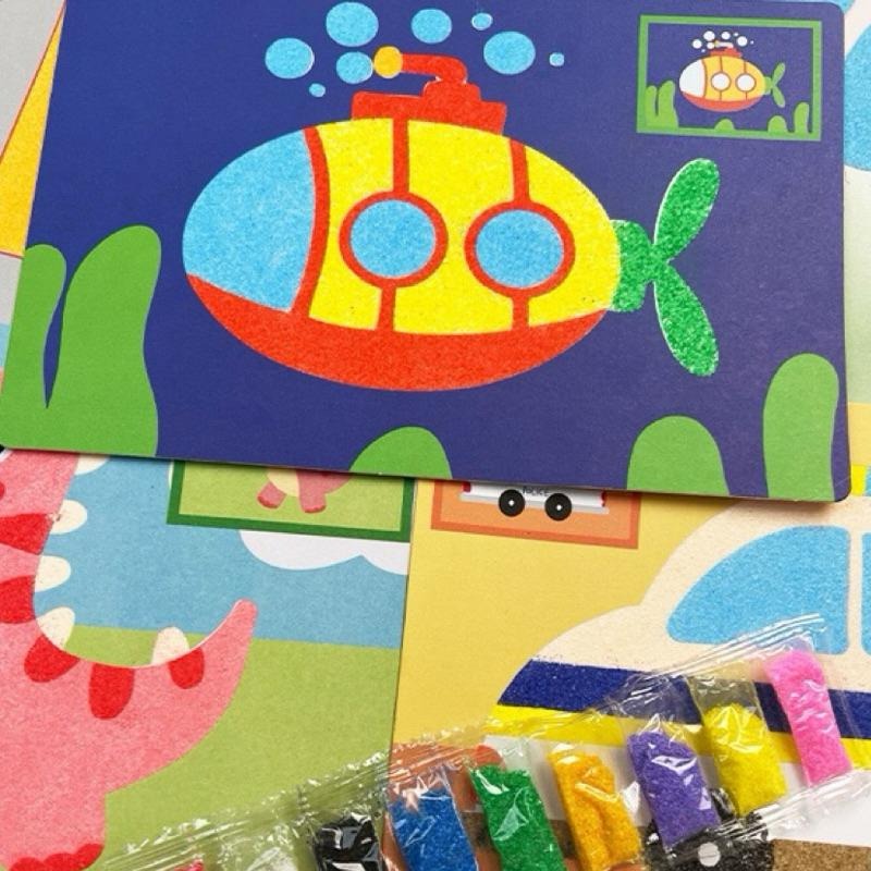 兒童沙畫 獨立包沙畫 特大版沙畫 兒童diy沙畫 彩沙 手做沙畫 美術勞作 刮畫紙玩具 女孩男孩塗色畫 學生獎勵 分享禮-細節圖2