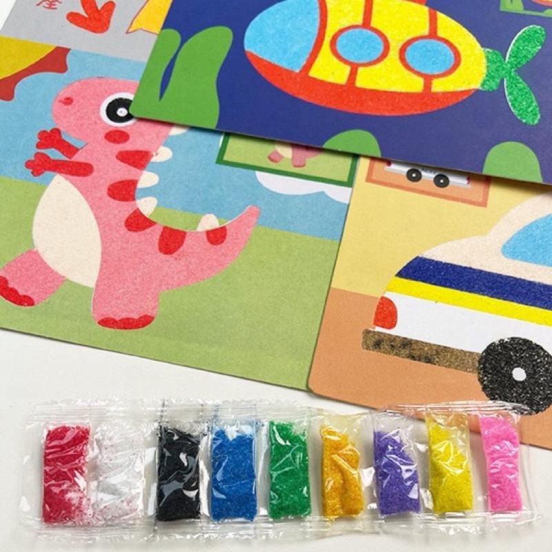 兒童沙畫 獨立包沙畫 特大版沙畫 兒童diy沙畫 彩沙 手做沙畫 美術勞作 刮畫紙玩具 女孩男孩塗色畫 學生獎勵 分享禮-細節圖4