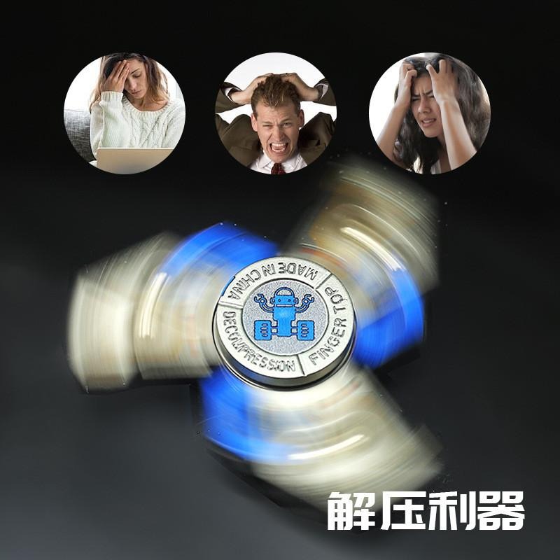新款指尖陀螺 旋轉陀螺 三葉指尖陀螺 炫酷指尖陀螺 圓形金邊陀螺 小玩具 吸睛 三指陀螺 發泄 手指陀螺 減壓 小禮物-細節圖4