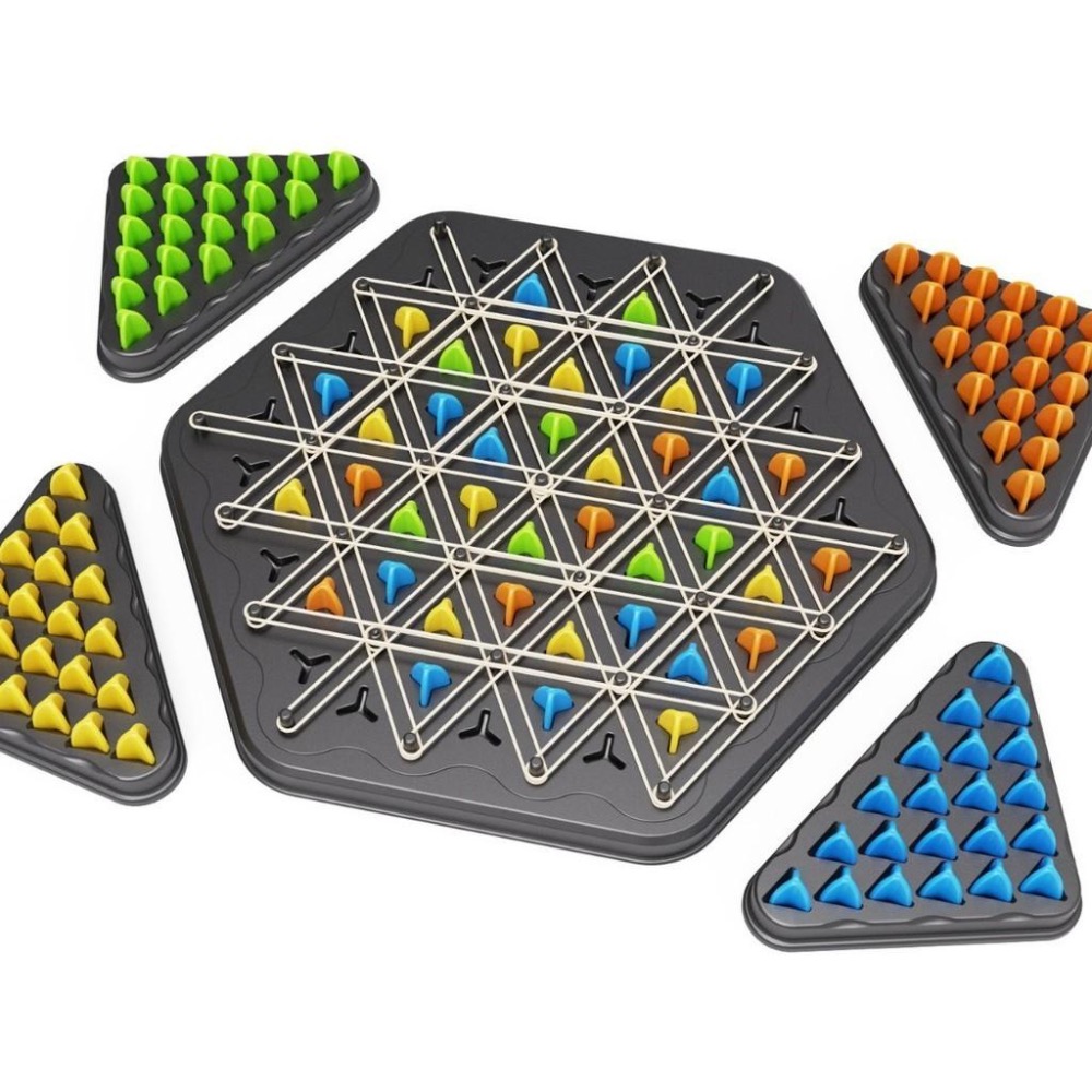 連線三角棋 幾何邏輯思維遊戲 連鎖棋桌遊 早教教具 大款幾何連綫遊戲 多人競技遊戲棋 益智桌遊 親子桌游 兒童教具-細節圖7